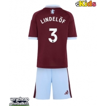 Aston Villa Victor Lindelof #3 Replica Home Minikit 2026-27 Short Sleeve (+ pants)